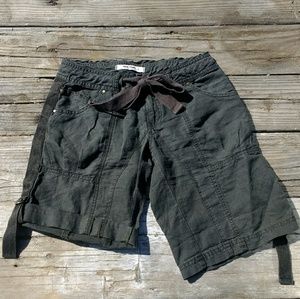 Free People Cargo Bermuda Shorts Dark Blue Size 0